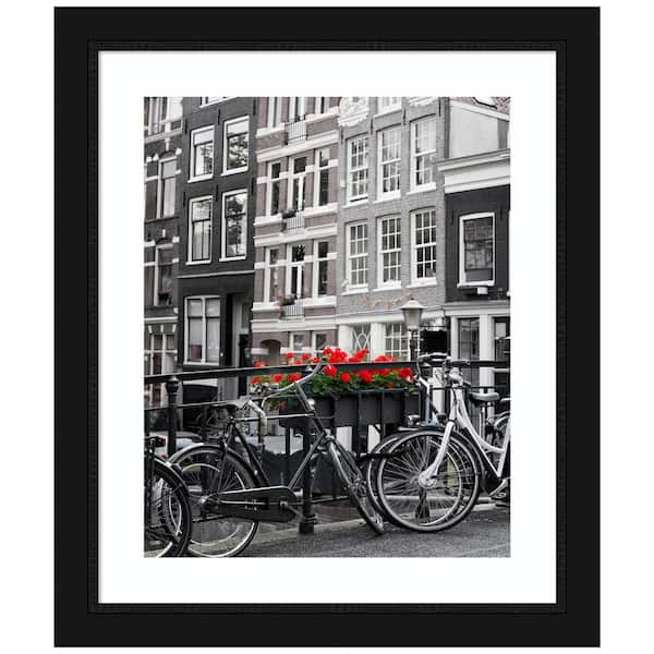 Amanti Art Avon Black Picture Frame Opening Size 24x20 in. (Matted To 16 x 20 in.)