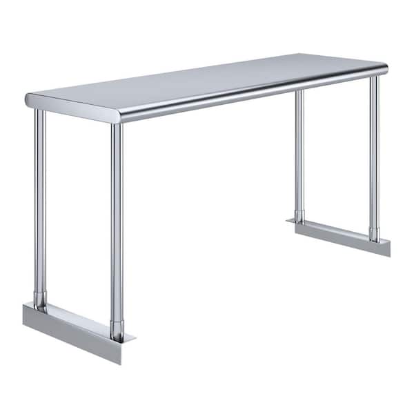 12 in. Wide x 36 in. Long x 18 in. High Stainless Steel Single Overshelf for 36 in. Long Kitchen Prep Table