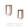 Signature DESIGN BY ASHLEY Brynnleigh 15.38 in. Medium Brown Triangle Wood Nesting End Table (Set of 2) A4000607