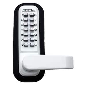 White Keyless Mechanical Passage Door Handle Lock Handle set