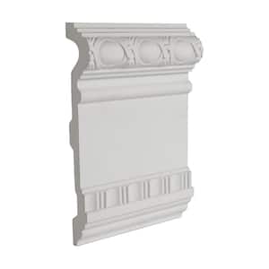1-3/4 in. x 9-3/8 in. x 6 in. Long Decorative Polyurethane Panel Moulding Sample