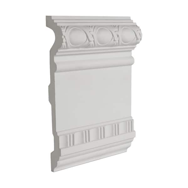 American Pro Decor 1-3/4 in. x 9-3/8 in. x 6 in. Long Decorative Polyurethane Panel Moulding Sample