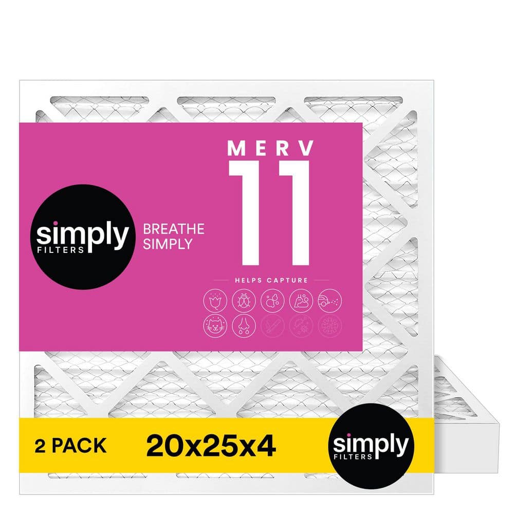 20 in. x 25 in. x 4 in. MERV 11 FPR 7 Pleated Furnace Air Filter (2-Pack) price history on PriceWatchPro