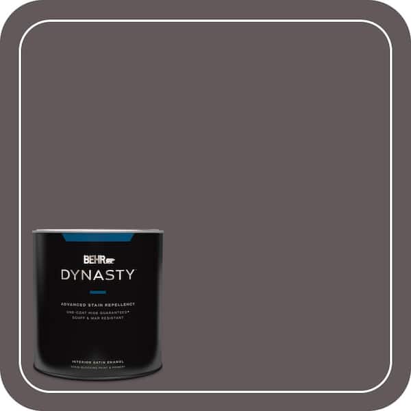 BEHR DYNASTY 1 qt. #T14-10 Coffee Bar Satin Enamel Interior Stain-Blocking Paint and Primer