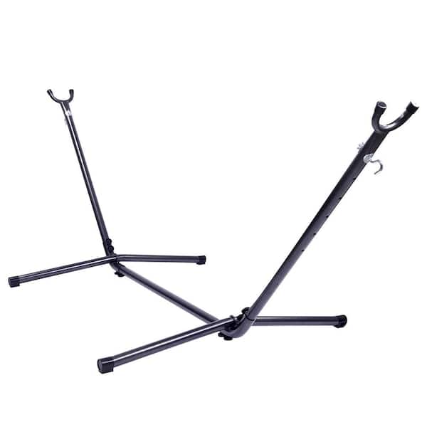 8.5 ft. Metal Portable Hammock Stand in Black