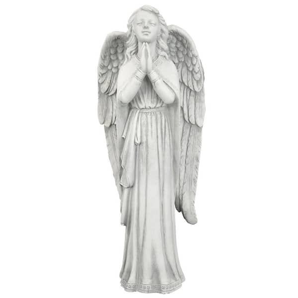 Design Toscano 13.5 in. H Divine Guidance Praying Angel Medium Garden Statue