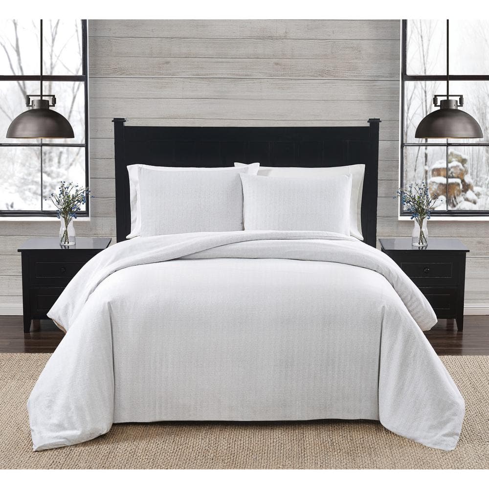 3 pc shops King White Bedding Duvet Cover