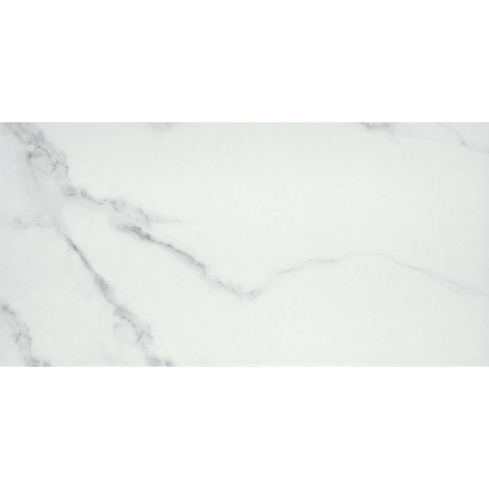 EMSER TILE Contessa Dama 11.42 in. x 23.23 in. Polished Marble Look