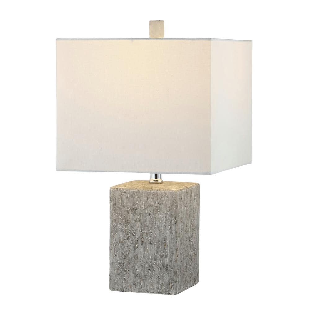 Jaxon 21" White and Grey Ceramic Table Lamp Set