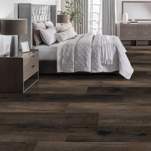 Saydel Creek Oak 22 MIL x 8.7 in. W x 48 in. L Click Lock Waterproof Luxury vinyl Plank Flooring (20.1 sq. ft./Case)