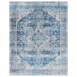 SAFAVIEH Vintage Persian 5 ft. x 8 ft. Rust/Navy Ornate Distressed