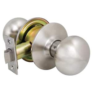 2010 Series GR2 Passage Hall/Closet Plymouth Door Knob US32D 2-3/8 in. Backset