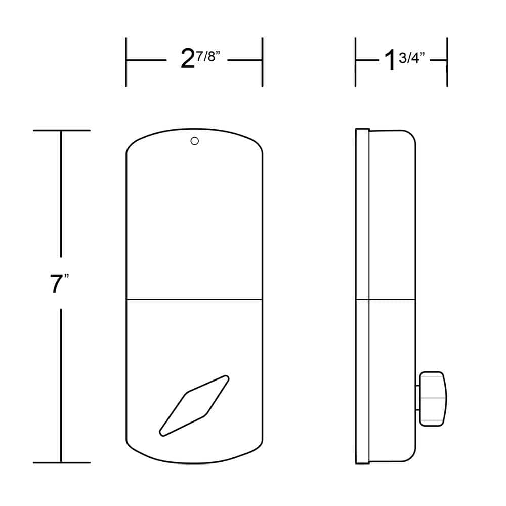 Satin Nickel Electronic Keypad Deadbolt Lock