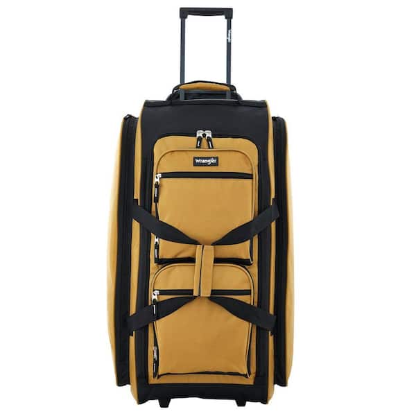 30 in. Amber Gold Multi-Pocket Vertical Rolling Duffel w/Telescopic Handle