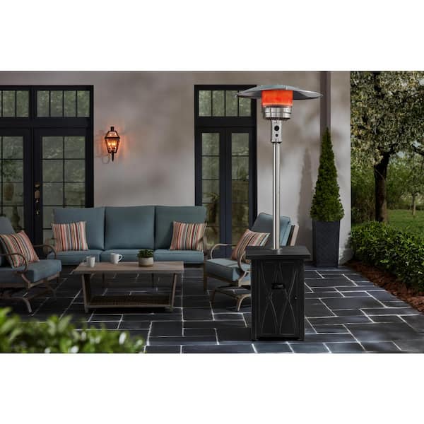 Home Decorators Collection Kendrick 48000 BTU Stainless Steel Propane Gas Patio Heater