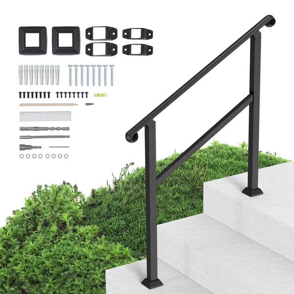 VEVOR Handrails for Outdoor Steps 23 Step Stair Hand Rail & Indoor
