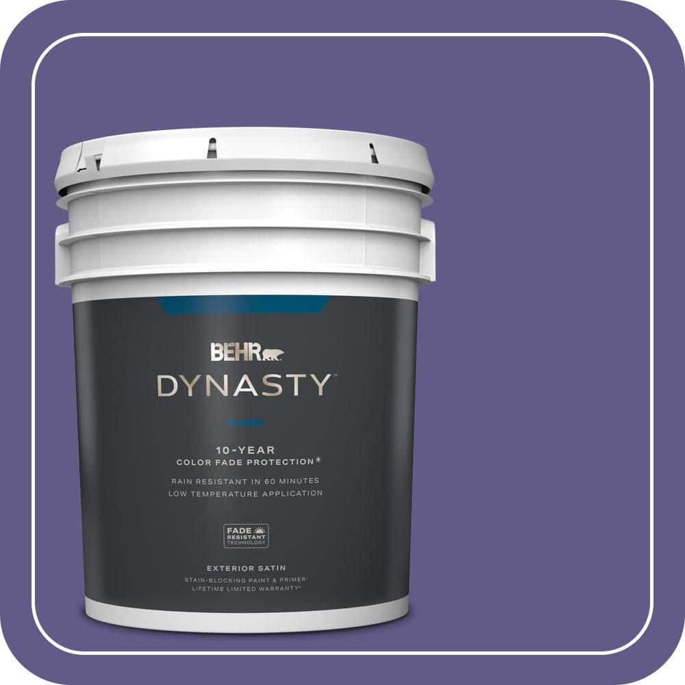 5 gal. #S-G-640 Purple Balloon Satin Enamel Exterior Stain-Blocking Paint & Primer price history on PriceWatchPro
