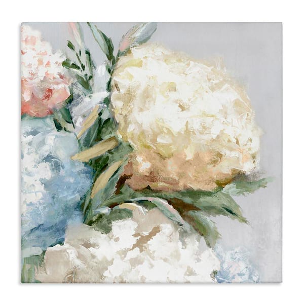 Stupell Industries Close Up Hydrangea Blossom by Alex Black Unframed Nature Graphic Art Print 24 in. x 24 in.