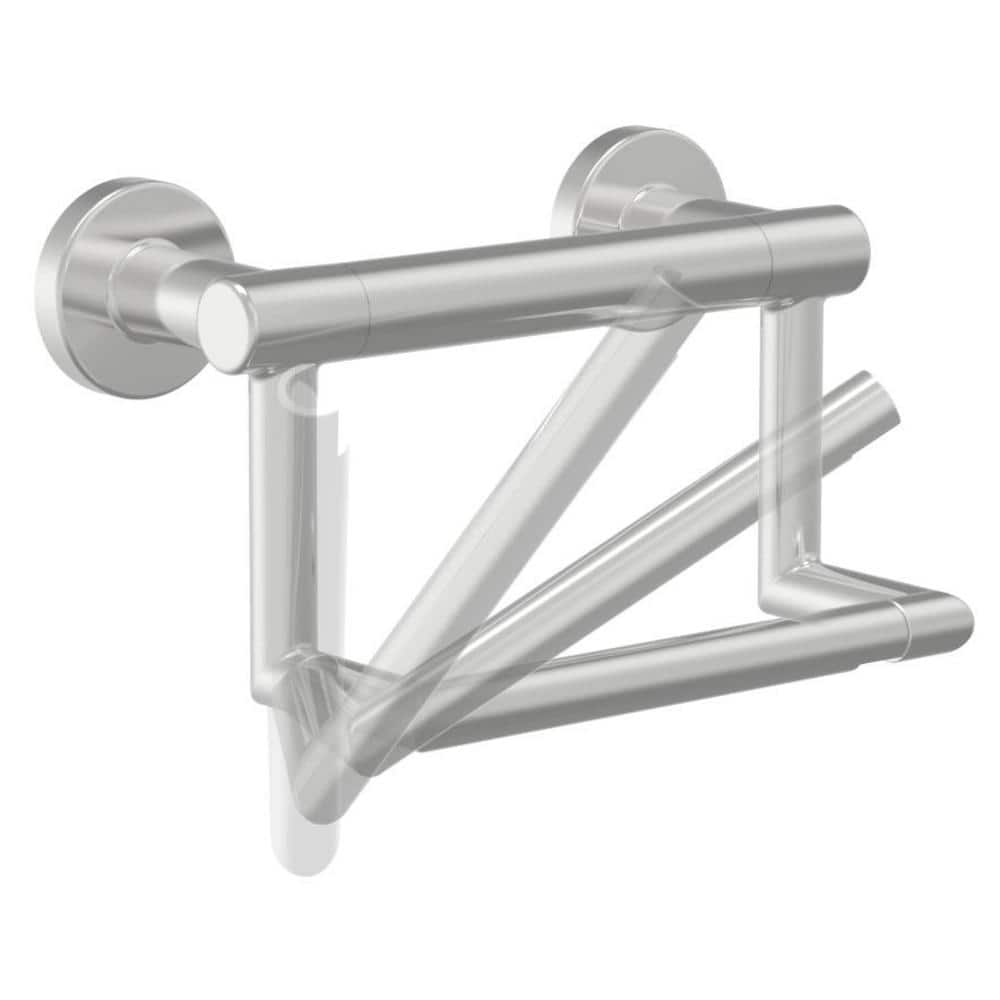 Stainless Steel Wall Mount Toilet Paper Holder with Assist Bar