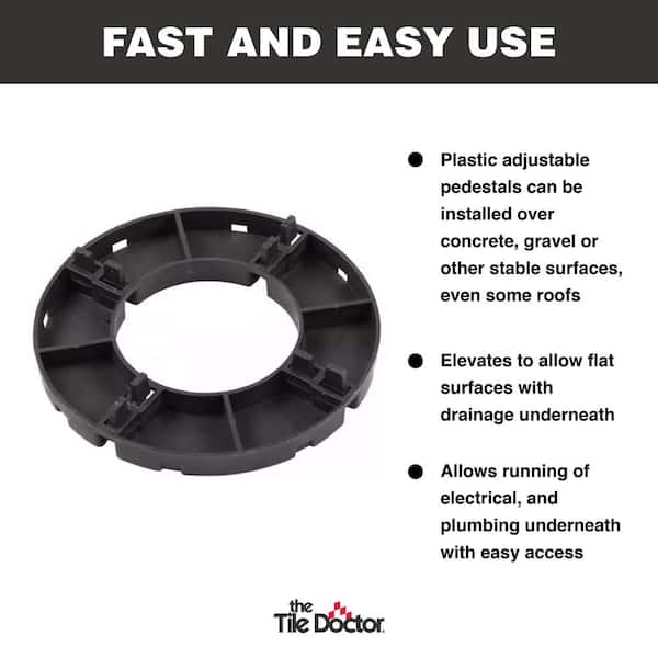 The Tile Doctor 914829-72 Fixed Plastic Pedestal .5