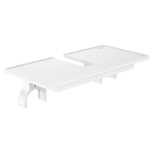 GROHE Euphoria 8 in. Shower Accessory Tray in White 26362LN1 - The Home  Depot