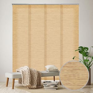 Twist Roll Cordless Light Filtering Adjustable Sliding Door Blind with 23 in. Slats Up to 86 in. W x 96 in. L