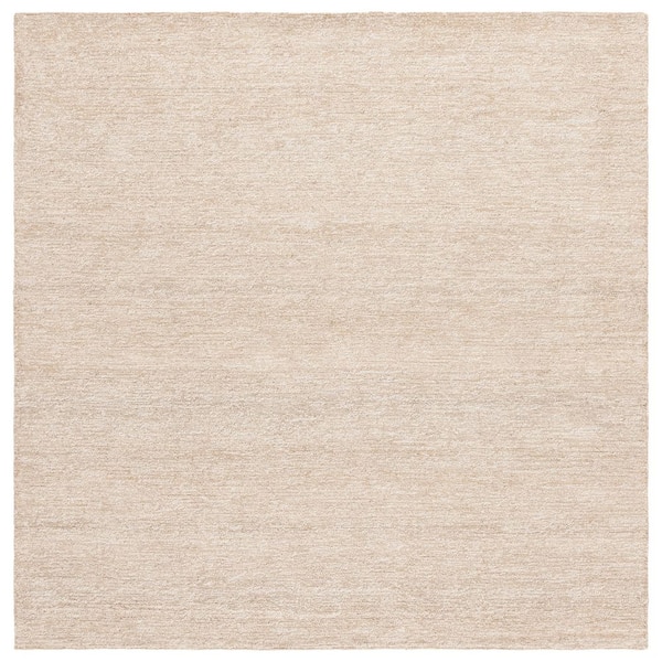 SAFAVIEH Natural Fiber 6 ft. x 6 ft. Natural/Bleach Modern Solid Square ...