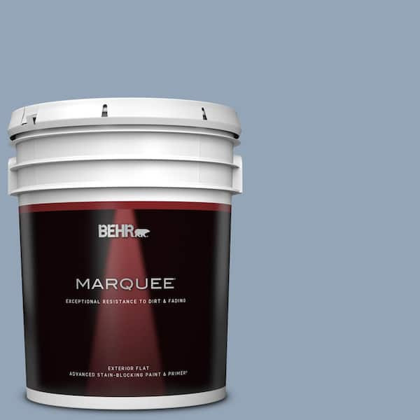 BEHR MARQUEE 5 gal. #580F-4 River Valley Flat Exterior Paint & Primer