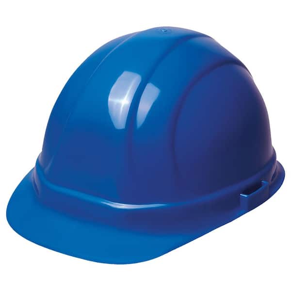 ERB Omega II 6 Point Nylon Suspension Slide-Lock Cap Hard Hat in Blue