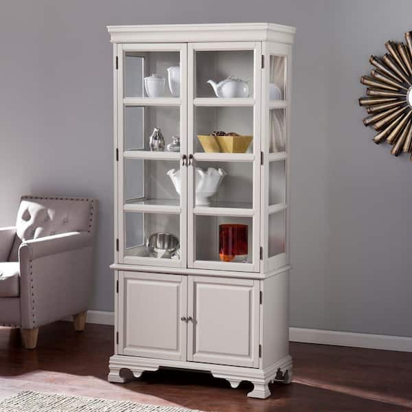 Southern Enterprises Zooey Warm Gray with Antique Bronze Curio