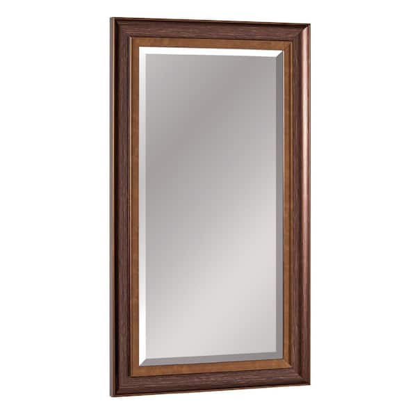 Head West 16 in. x 27.5 in. Bronze, Copper Oil-Rubbed Framed Wall Mirror