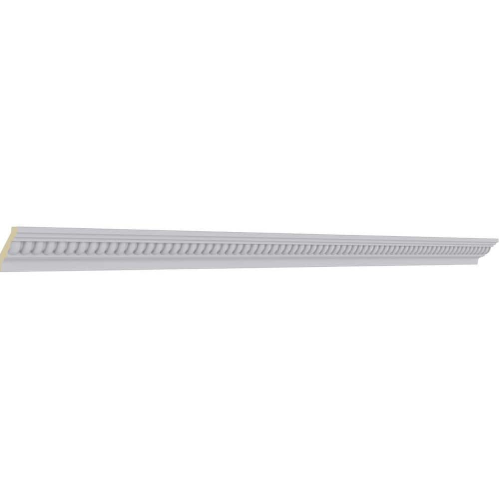 Primed White Polyurethane Geometric Crown Moulding Sample