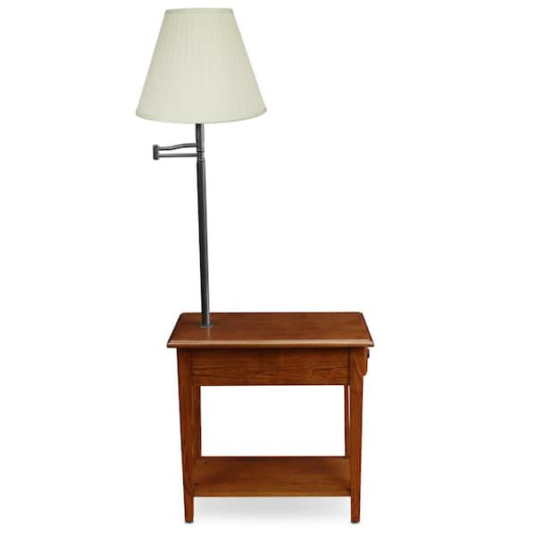 Leick Home 12 In W X 23 5 D 1, Leick Chairside Lamp Table With Drawer Antique Blackout