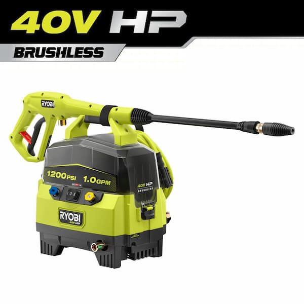 RYOBI 40V 1200 PSI 1.0 GPM Cordless Electric Cold Water Pressure Washer (Tool Only)