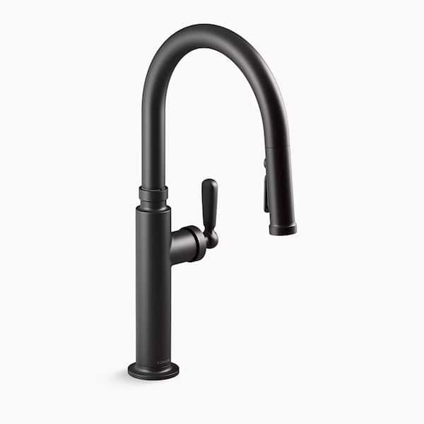 Edalyn Touchless Pull Down Sprayer Kitchen Faucet With Three-Function Sprayhead In Matte Black