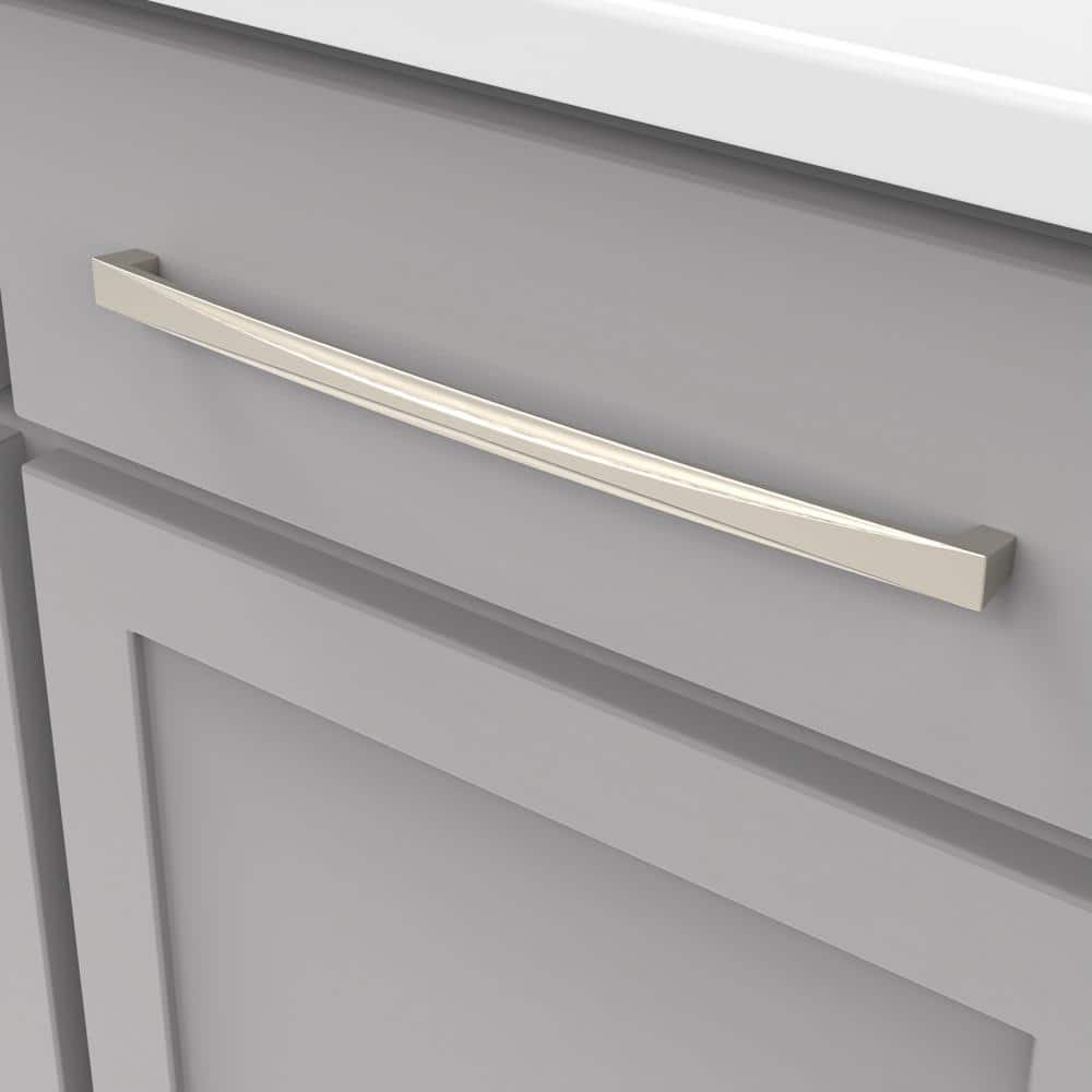 Satin Nickel 12-inch Modern Cabinet Handle with Mounting Hardware
