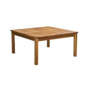 Giancarlo Square Wood Outdoor Patio Coffee Table