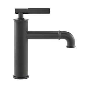 Avallon Single-Handle Single-Hole Bathroom Faucet in Matte Black