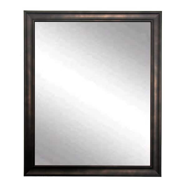 BrandtWorks Medium Rectangle Brown Modern Mirror (30 in. H x 25 in. W)