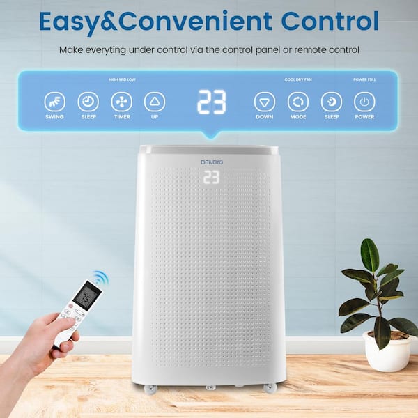 Edendirect 10,800 BTU Portable Air Conditioner Cools 320 Sq. Ft 