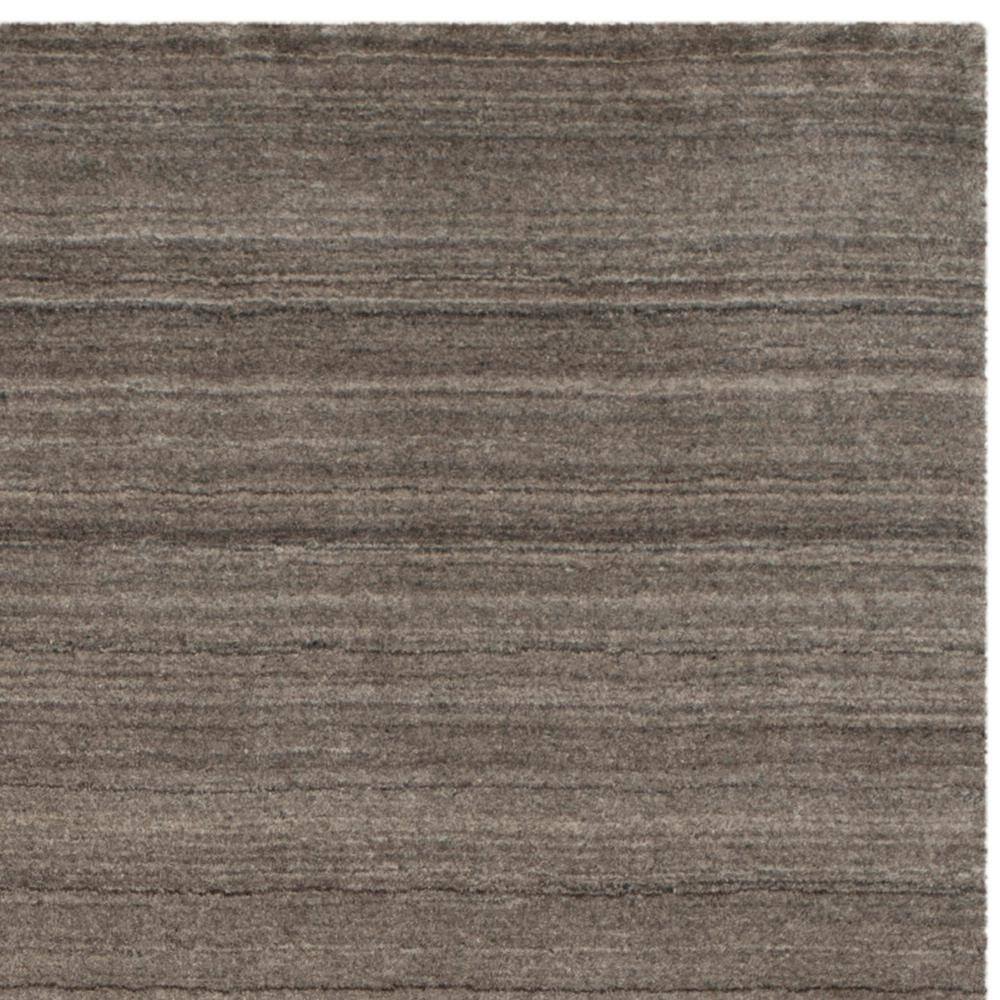Pewter Hand-Knotted Wool Rectangular Area Rug 6' x 9'