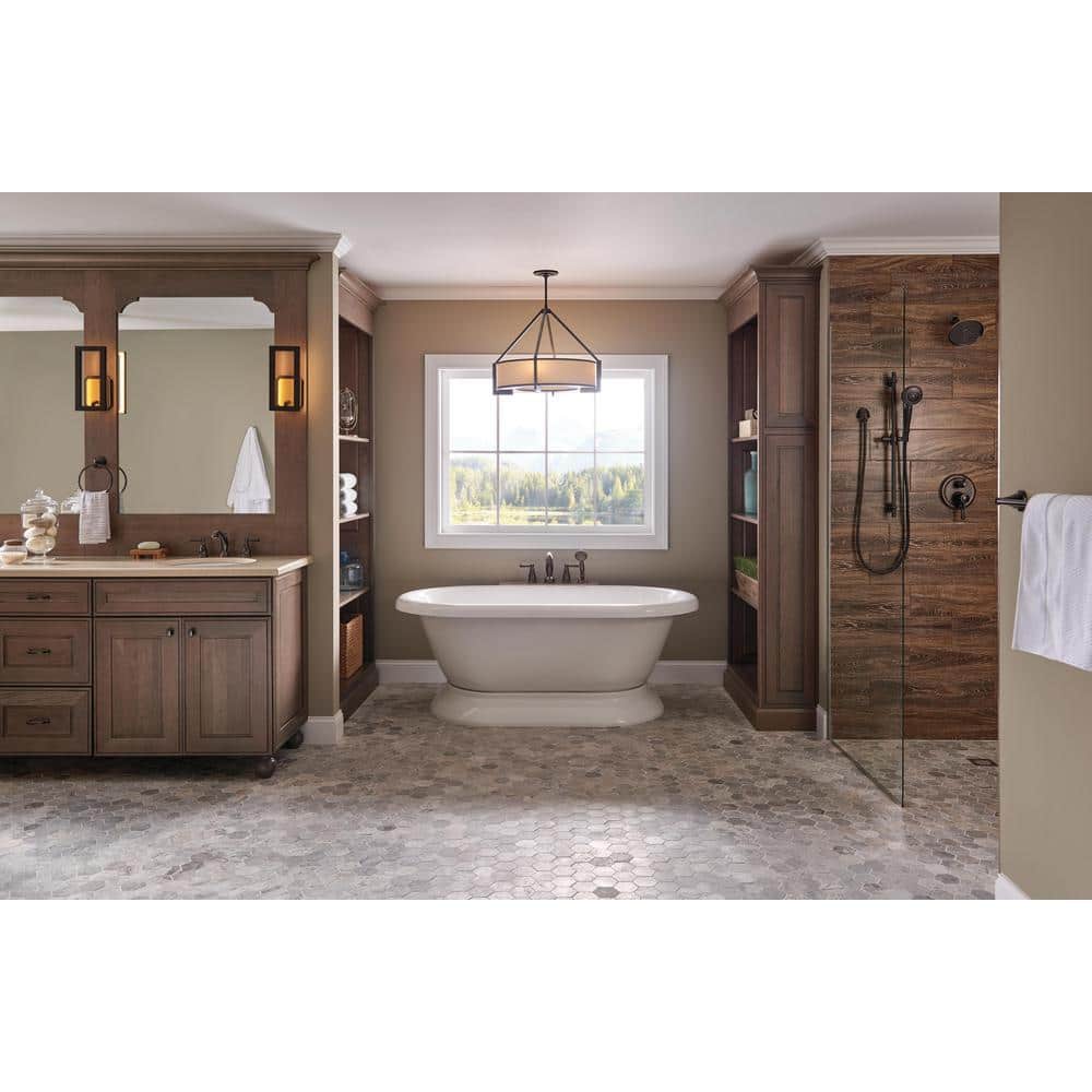 Venetian Bronze Wall-Mounted Lever Shower Trim
