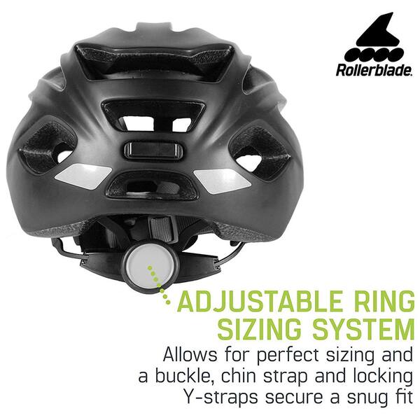 Details about   Rollerblade USA 069H0210100-L Unisex Skate Helmet with 18 Vents Large Black 