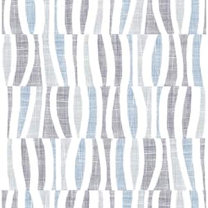 Tides Blue Abstract Texture Paper Strippable Roll (Covers 56.4 sq. ft.)