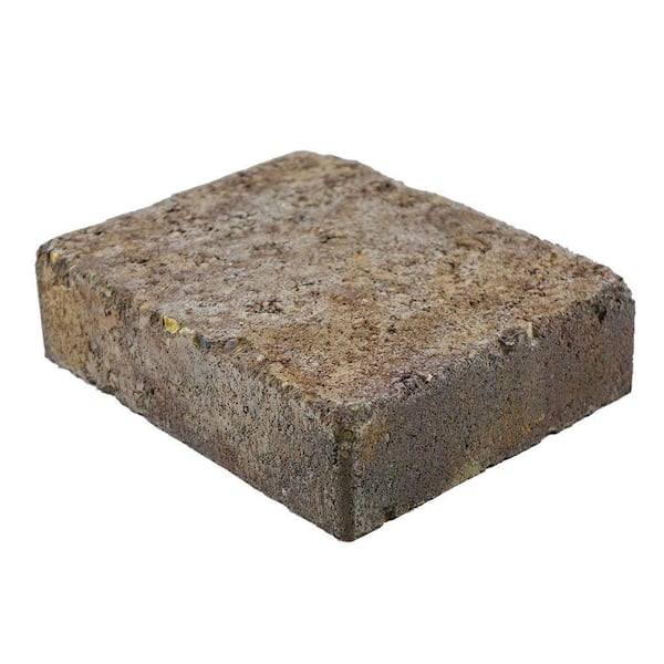 Mutual Materials 7.125 in. x 8.875 in. x 2.375 in. Northwest Blend Cobblestone Tumbled Concrete Paver