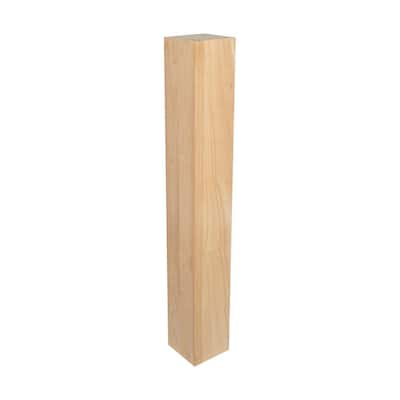 Pole-Wrap 4-in x 18-in Red Oak Wood Column Shelves 85Ds40