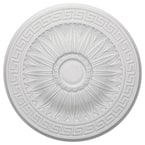 Ekena Millwork 20" Ceiling Medallion | Primed Urethane, Fits Canopies Up To 3-7/8", Classic Design