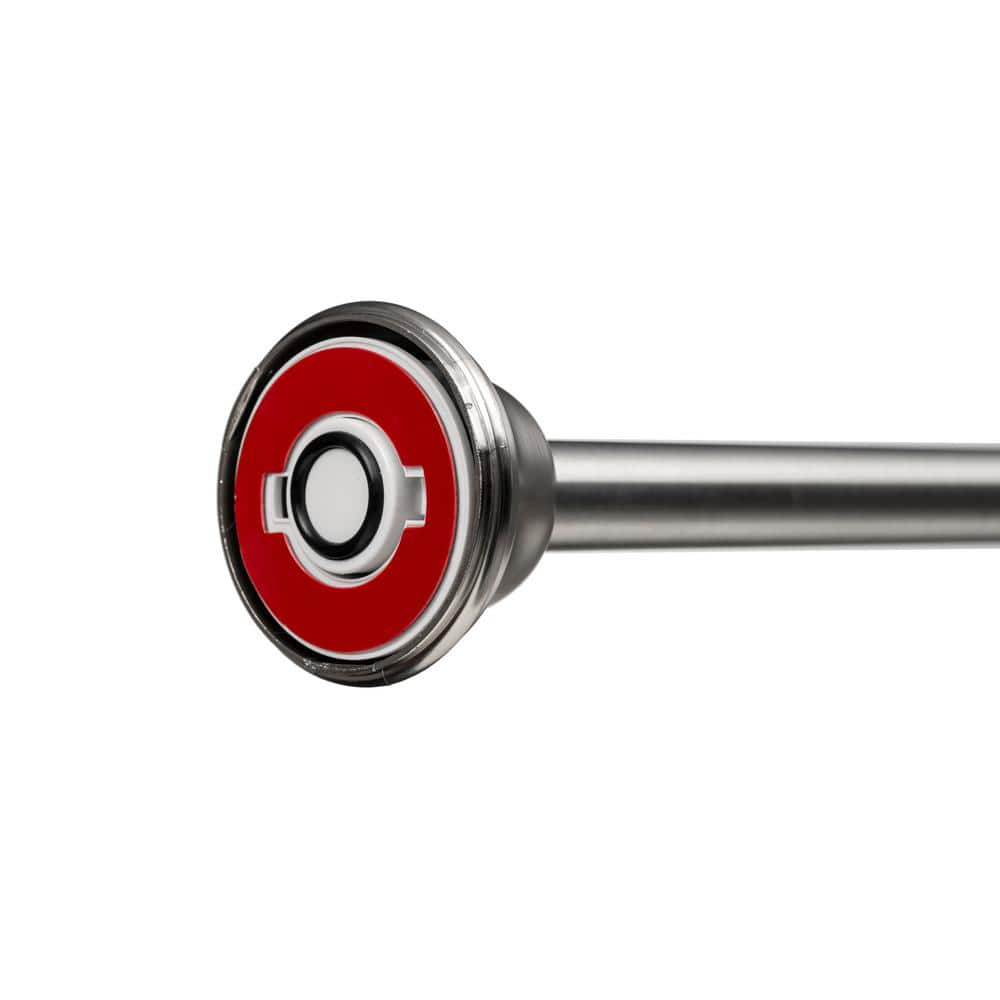 Adjustable Brushed Nickel Stainless Steel Shower Curtain Tension Rod, 48-86 inches