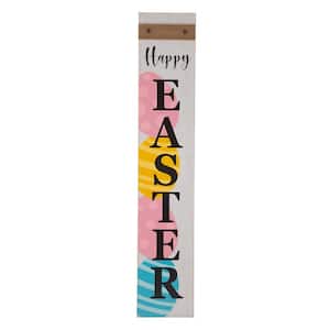 42 in. H Wooden in. Happy Easter Porch Sign