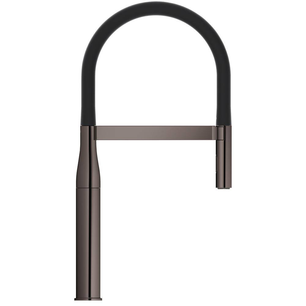 Modern Gold Metal Kitchen Faucet with Pull-out Spray